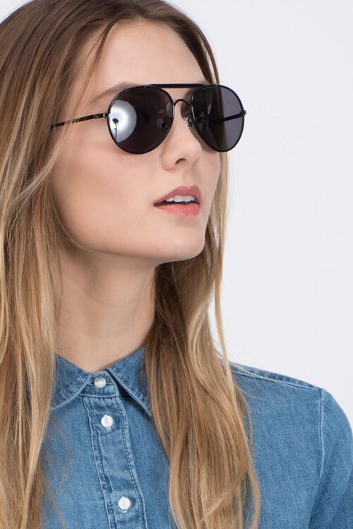 Nairobi Black AcetateSunglass Frames for Women from EyeBuyDirect