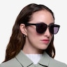 Haute Couture Matte Black Acetate-metalSunglass Frames for Women from EyeBuyDirect