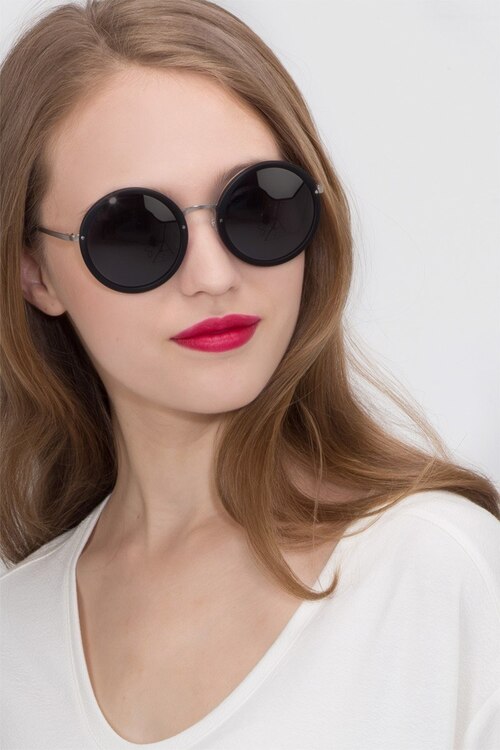 Well Black AcetateSunglass Frames for Women from EyeBuyDirect