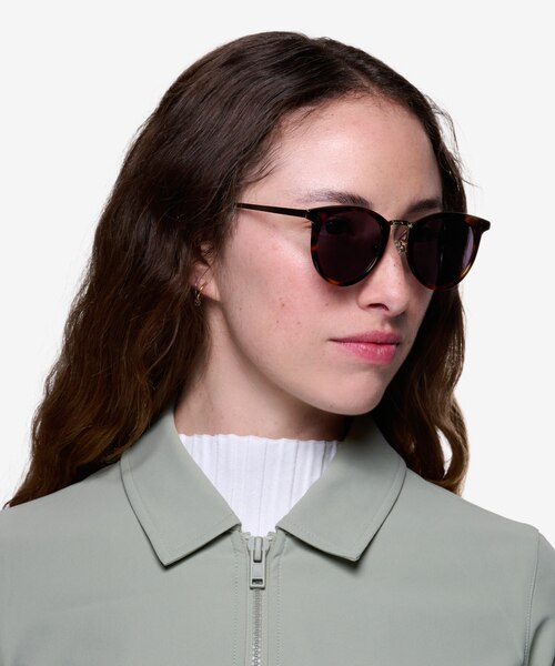 Sun Nostalgia Caramel Acetate-metalSoleil de Lunette de vue pour Femmes d'EyeBuyDirect