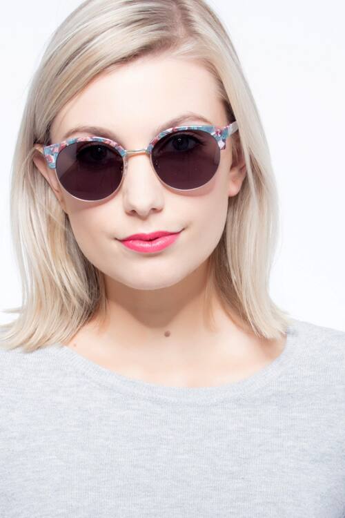 Floral Gold Samba -  Plastic-metal Sunglasses
