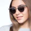 Samba Dark Marble Plastic, MetalSunglass Frames for Women from EyeBuyDirect