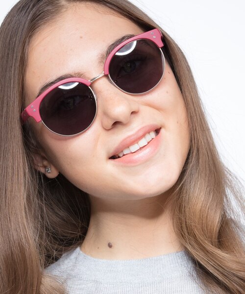 Samba Red Plastic, MetalSunglass Frames for Women from EyeBuyDirect