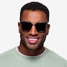 Lulu Noir Plastic-metalSoleil de Lunette de vue pour Hommes d'EyeBuyDirect