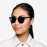 Lulu Noir Plastic-metalSoleil de Lunette de vue pour Femmes d'EyeBuyDirect