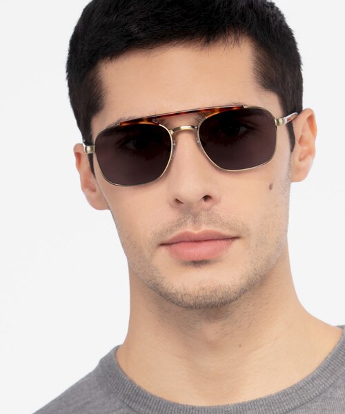 Decode Tortoise Bronze Acetate, MetalSunglass Frames for Men from EyeBuyDirect
