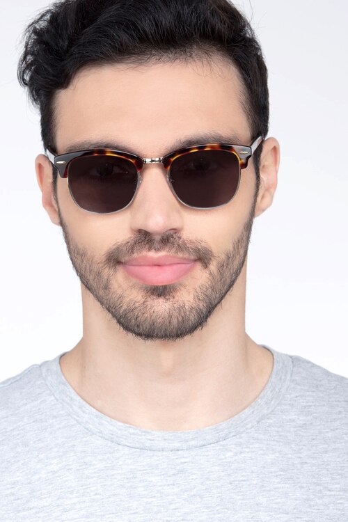 Strata Écailles Acetate-metalSoleil de Lunette de vue pour Hommes d'EyeBuyDirect