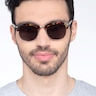 Strata Écailles Acetate-metalSoleil de Lunette de vue pour Hommes d'EyeBuyDirect