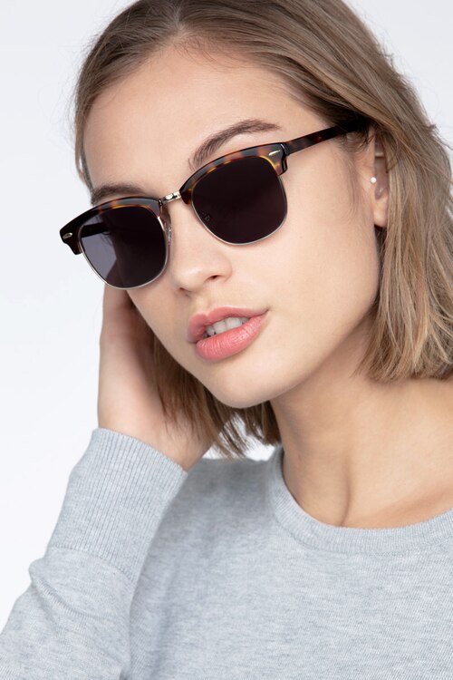 Strata Écailles Acetate-metalSoleil de Lunette de vue pour Femmes d'EyeBuyDirect