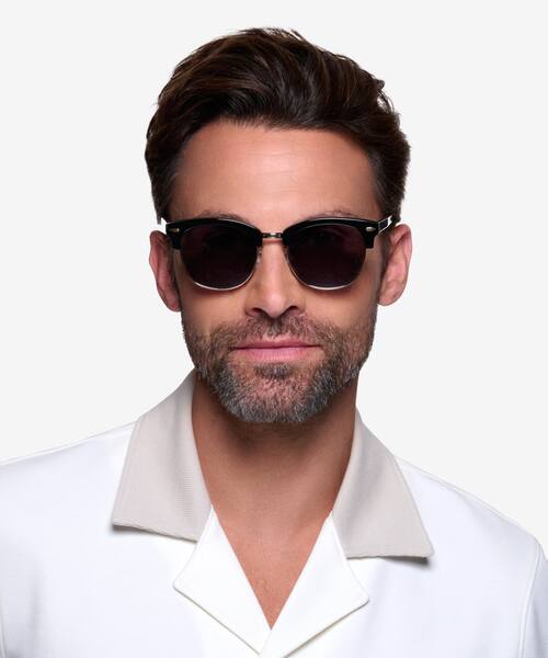 Black Strata -  Acetate-metal Sunglasses