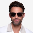Strata Black Acetate, MetalSunglass Frames for Men from EyeBuyDirect