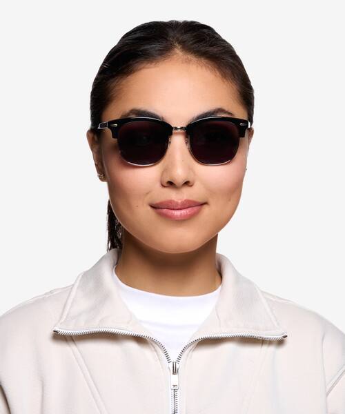 Noir Strata -  Acetate-metal Sunglasses