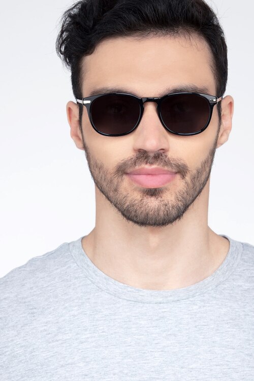 Council Black Acetate-metalSunglass Frames for Men from EyeBuyDirect
