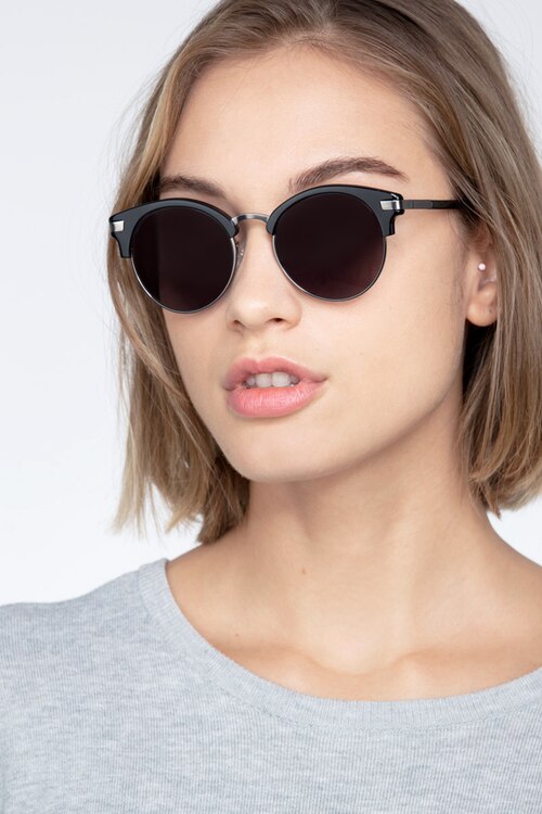 Kiri Black Acetate-metalSunglass Frames for Women from EyeBuyDirect