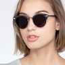 Kiri Black Acetate-metalSunglass Frames for Women from EyeBuyDirect