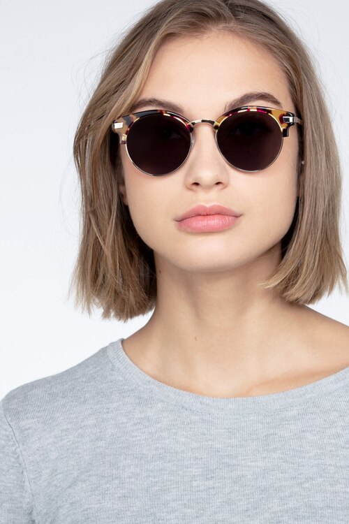 Kiri Écailles Acetate-metalSoleil de Lunette de vue pour Femmes d'EyeBuyDirect