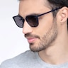Yuma Navy Acetate-metalSunglass Frames for Men from EyeBuyDirect