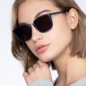 Yuma Navy Acetate-metalSunglass Frames for Women from EyeBuyDirect