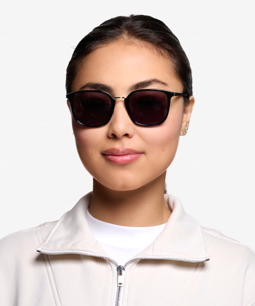 Yuma Black Acetate, MetalSunglass Frames for Women from EyeBuyDirect