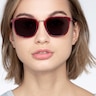 Yuma Red Acetate-metalSunglass Frames for Women from EyeBuyDirect