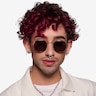 Rollin Écailles Acetate-metalSoleil de Lunette de vue pour Hommes d'EyeBuyDirect