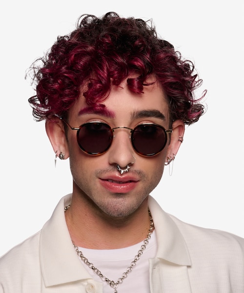 Rollin Tortoise Acetate, MetalSunglass Frames for Men from EyeBuyDirect