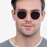 Rollin Noir Acetate-metalSoleil de Lunette de vue pour Hommes d'EyeBuyDirect