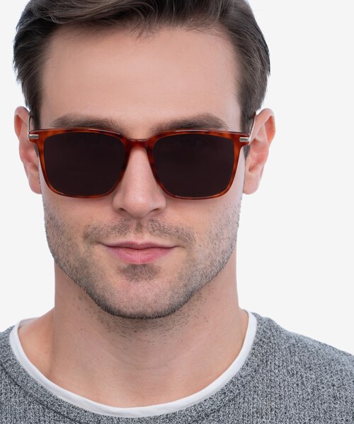 Griffith Light Tortoise Acetate, MetalSunglass Frames for Men from EyeBuyDirect