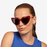 Darling Burgundy Acetate-metalSoleil de Lunette de vue pour Femmes d'EyeBuyDirect