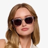Strata Clear Blue Acetate-metalSunglass Frames for Women from EyeBuyDirect