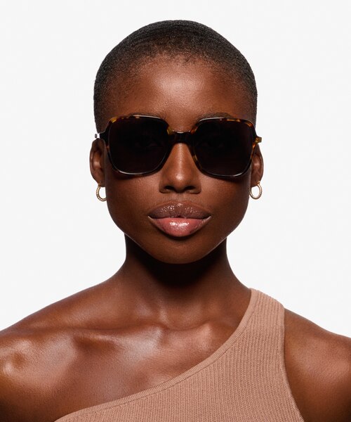 Olga Tortoise & Gold Acetate-metalSunglass Frames for Women from EyeBuyDirect