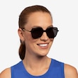 Olga Black & Gold Acetate, MetalSunglass Frames for Women from EyeBuyDirect