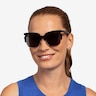 Ilsa Black Acetate-metalSunglass Frames for Women from EyeBuyDirect