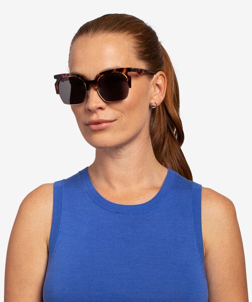 Ilsa Écailles Acetate-metalSoleil de Lunette de vue pour Femmes d'EyeBuyDirect