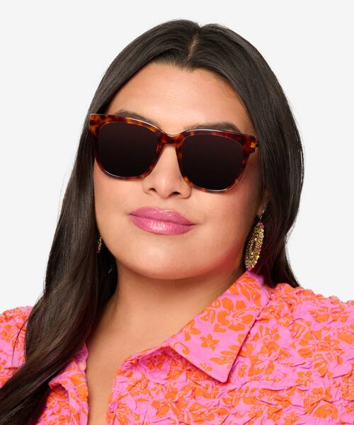 Tortoise Erica -  Acetate-metal Sunglasses