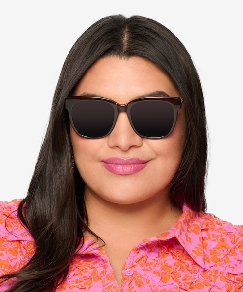 Erica Coffee Acetate, MetalSunglass Frames for Women from EyeBuyDirect