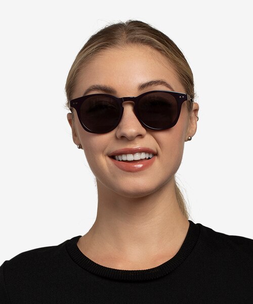 Pangea Aubergine MetalSunglass Frames for Women from EyeBuyDirect