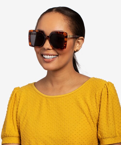Hollywood Tortoise AcetateSunglass Frames for Women from EyeBuyDirect