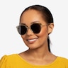 Fascination Clear Green Gold MetalSunglass Frames for Women from EyeBuyDirect