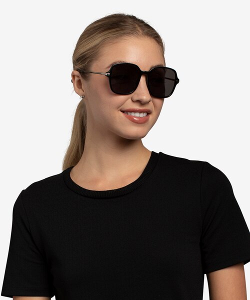 Salvador Black AcetateSunglass Frames for Women from EyeBuyDirect