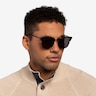Monte Carlo Tortoise Gunmetal AcetateSunglass Frames for Men from EyeBuyDirect