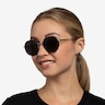 Hinode Black Gunmetal AcetateSunglass Frames for Women from EyeBuyDirect