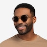 Hinode Tortoise Gold AcetateSunglass Frames for Men from EyeBuyDirect