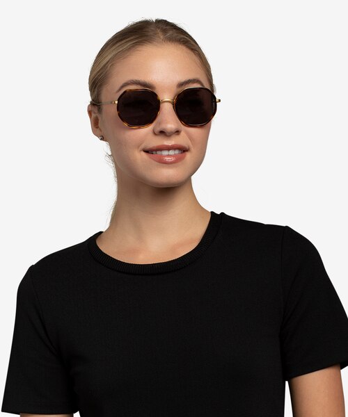 Hinode Tortoise Gold AcetateSunglass Frames for Women from EyeBuyDirect