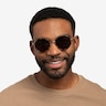 Hinode Tortoise Silver AcétateSoleil de Lunette de vue pour Hommes d'EyeBuyDirect