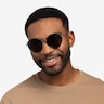 Nagano Black Silver AcetateSunglass Frames for Men from EyeBuyDirect