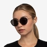 Nagano Black Silver AcetateSunglass Frames for Women from EyeBuyDirect