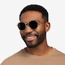 Nagano Clear Gray Silver AcétateSoleil de Lunette de vue pour Hommes d'EyeBuyDirect
