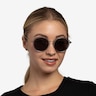 Nagano Clear Gray Silver AcétateSoleil de Lunette de vue pour Femmes d'EyeBuyDirect
