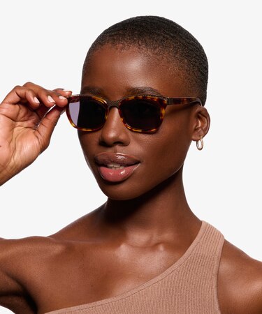 Tortoise Gold Solis -  Acetate Sunglasses